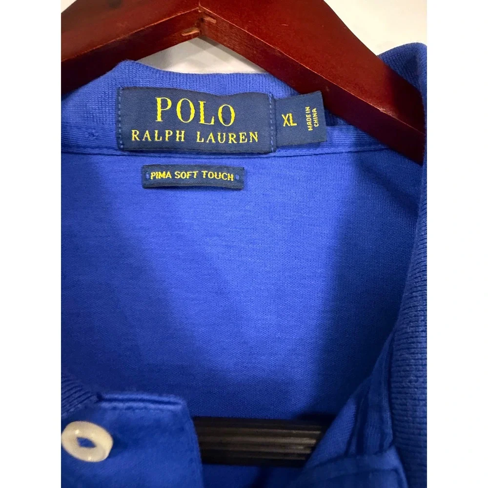 Polo Ralph Lauren Pima Soft Touch Polo Shirt Blue XL‎ Classic Fit